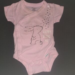 Carter's Pink Bodysuit with Bunny Design​​